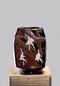 hamada shoji pottery square jar
