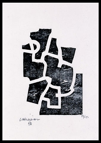 Eduardo Chillida, Sakondu (Appronfondir), catalogue n ° 68008
1968, Xylography